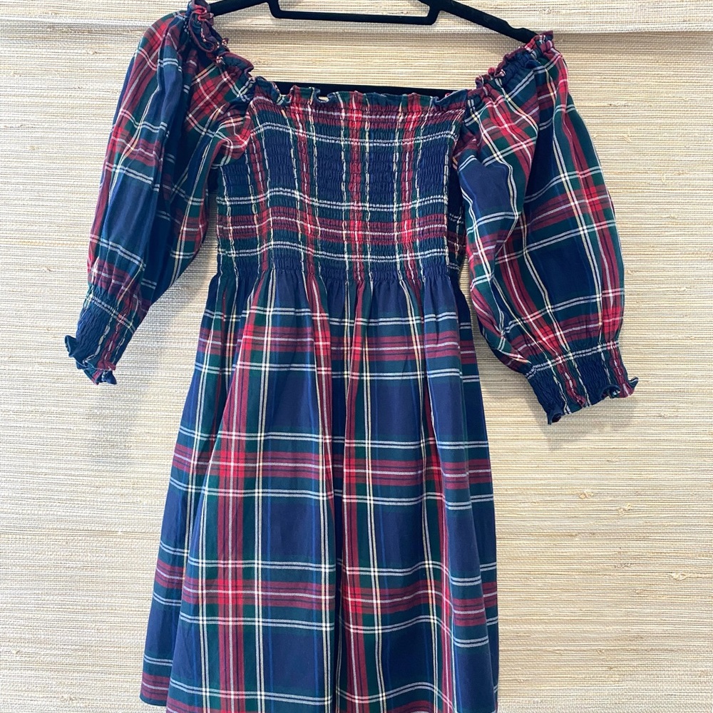 Hill House Navy Tartan Athena Nap Dress